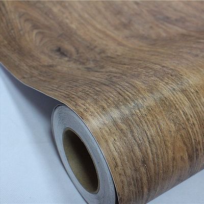 質感の良い 木材の粒 PVC 自己粘着家具フィルム 60cm*10m